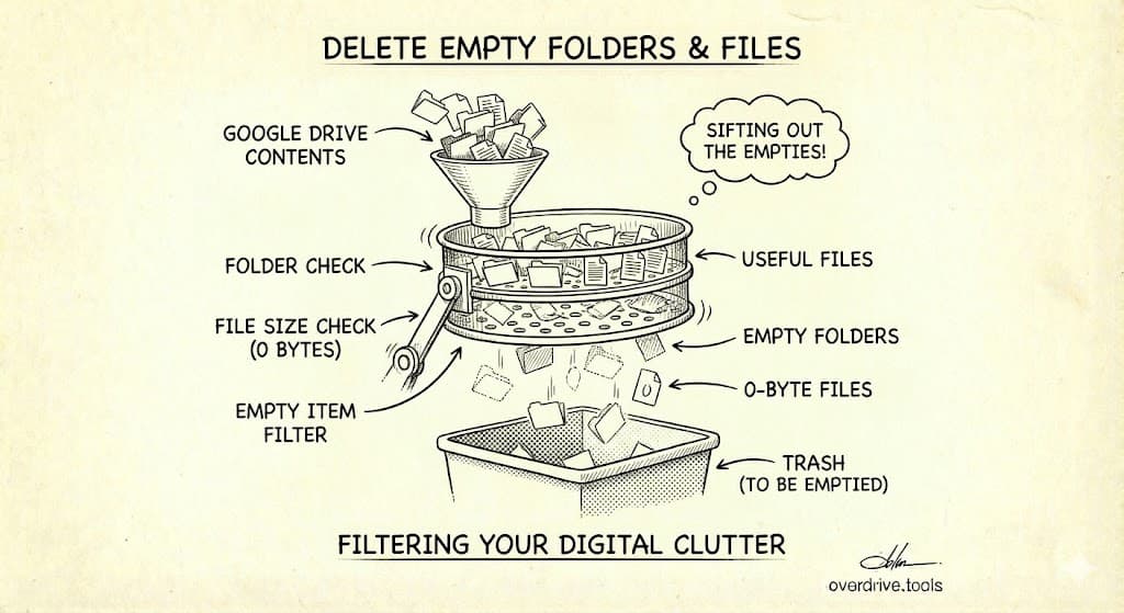 How to Find and Delete Empty Folders and Files in Google Drive