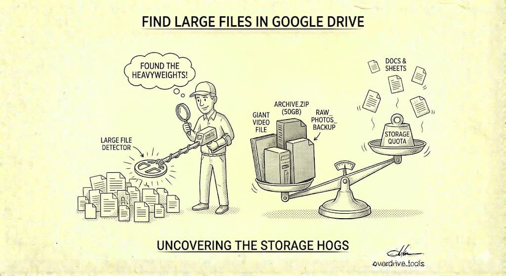 How to Find Large Files in Google Drive (4 Methods)