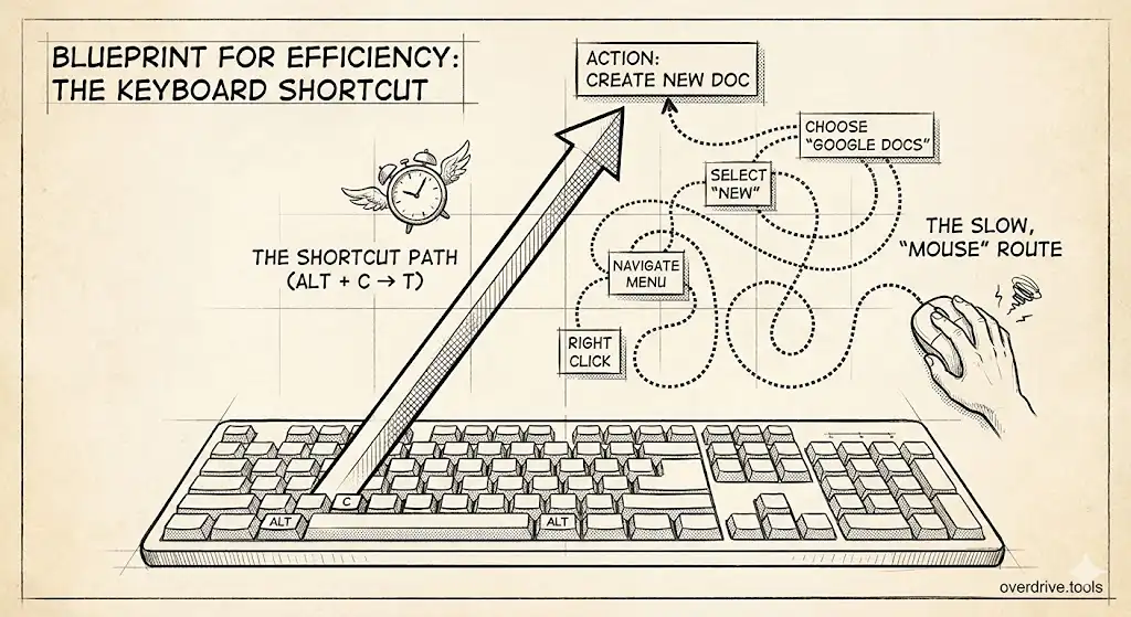 Google Drive Keyboard Shortcuts That Actually Save Time
