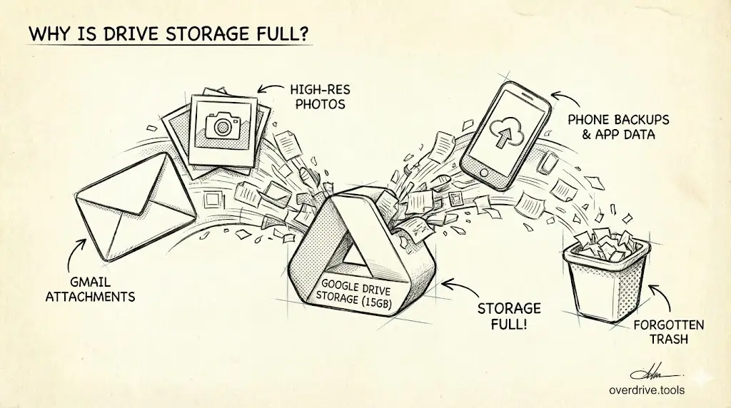 Google Drive Storage Full? Here's Why (and How to Fix It)