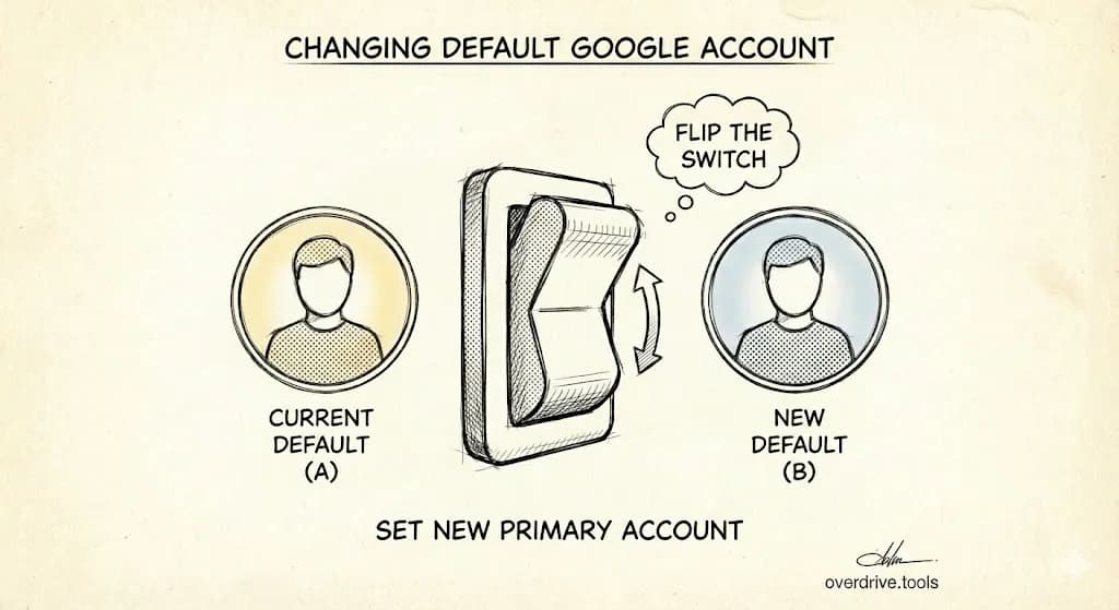How to Change Default Google Account for Drive
