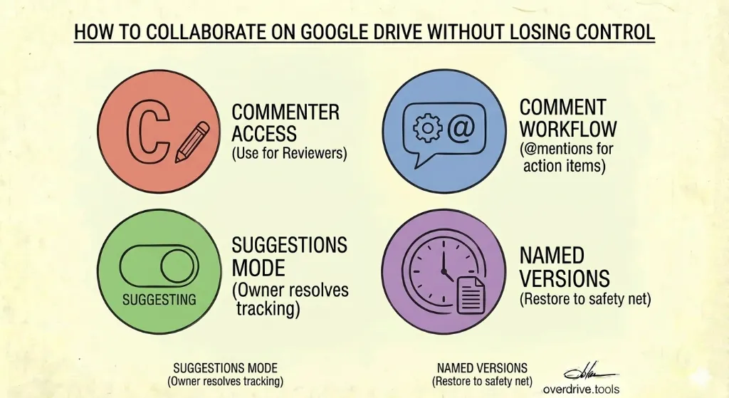 How to Collaborate on Google Drive Without Losing Control of Your Files