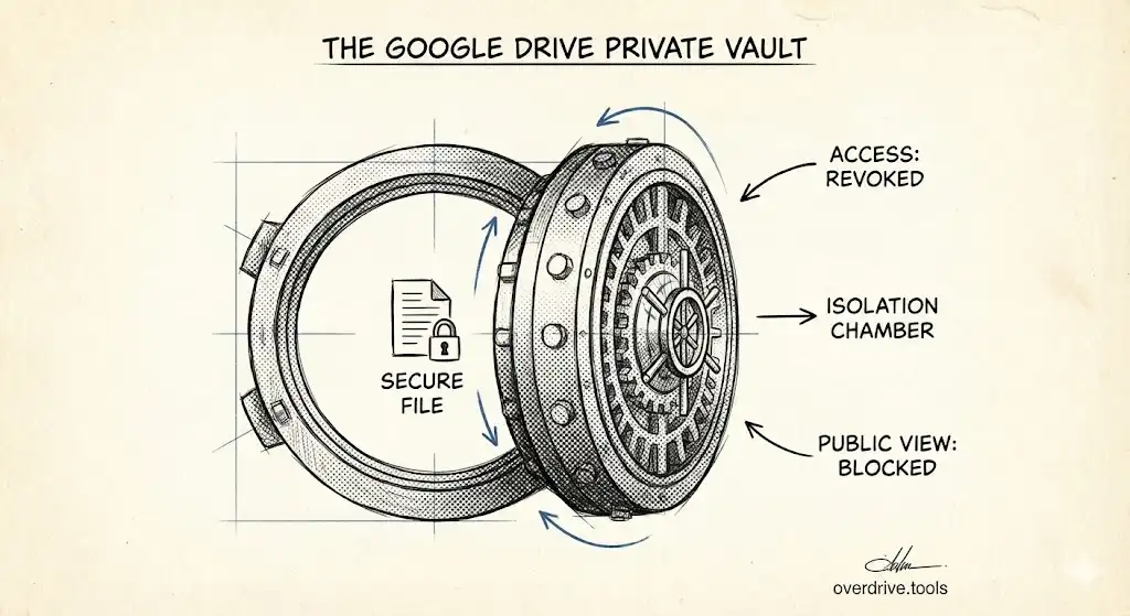How to Make a Google Drive File Private