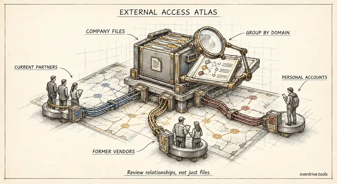 Which Outside Domains Can Access Your Company Drive?